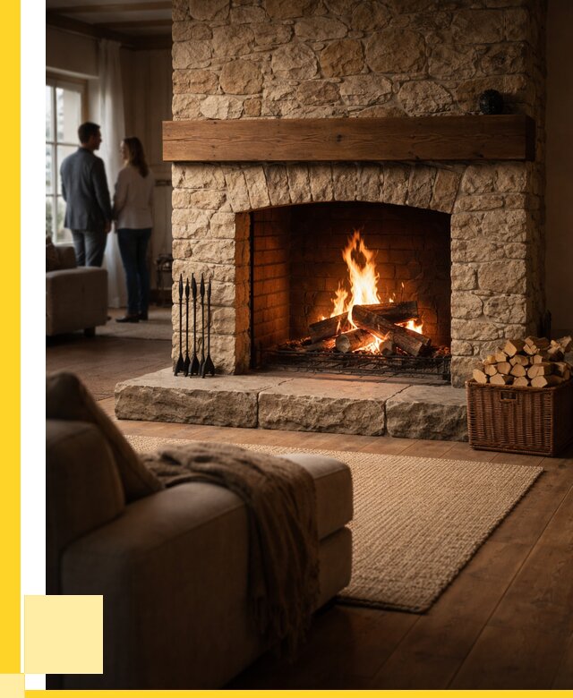 Открытые камины под ключ в Кирове от 152475 р. ЭриданКро