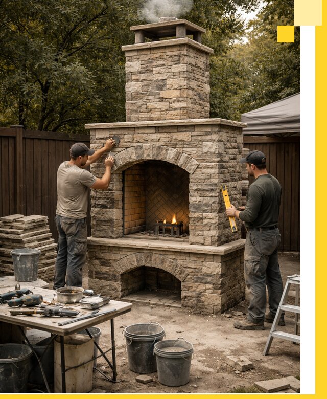 Проектирование и установка уличных каминов в Кирове