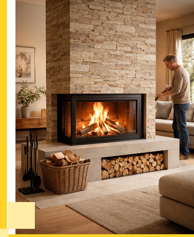 Дровяной камин под ключ в Кирове от 203300 р. | ЭриданКро