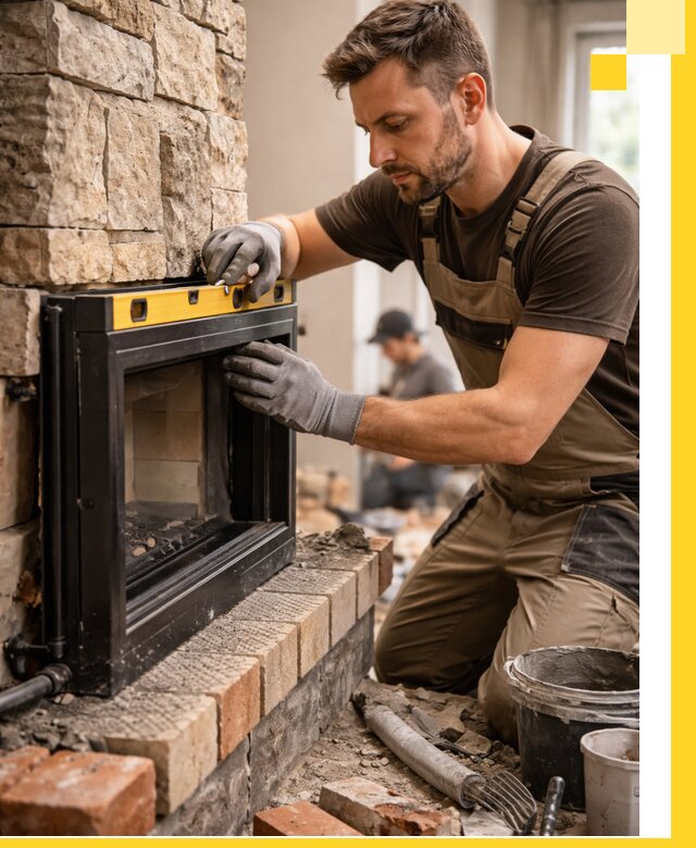 Дровяные камины под ключ в Кирове: монтаж, обустройство