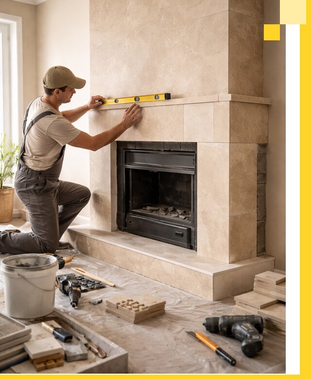 Установка и монтаж каминов в частном доме под ключ в Кирове