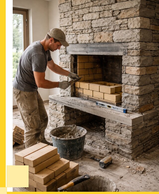 Кладка каминов и камина в Кирове от 25413 р. ЭриданКро