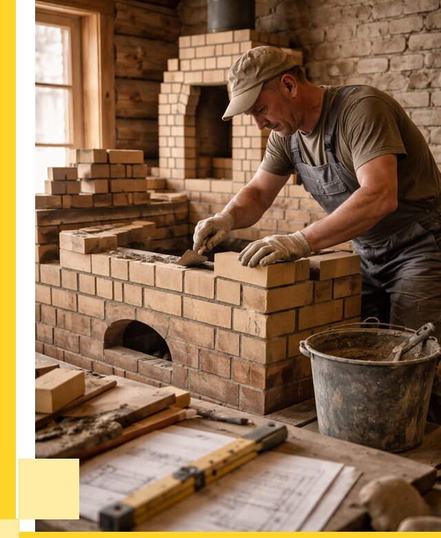 Кладка печей из кирпича в Кирове цены от 30495 р. - ЭриданКро