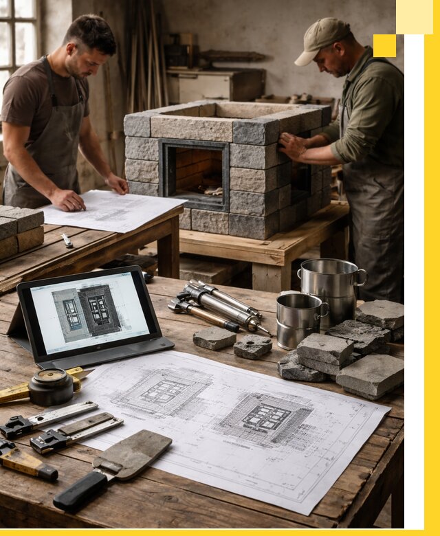 Разработка проектов печей с согласованием и монтажом в Кирове