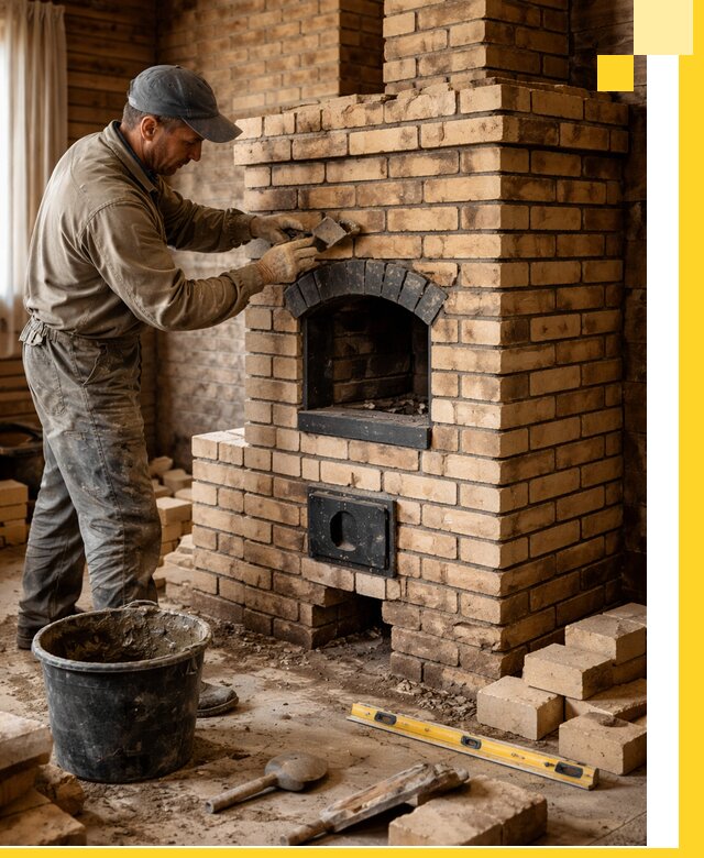 Кирпичные печи под ключ в Кирове: проектирование и кладка