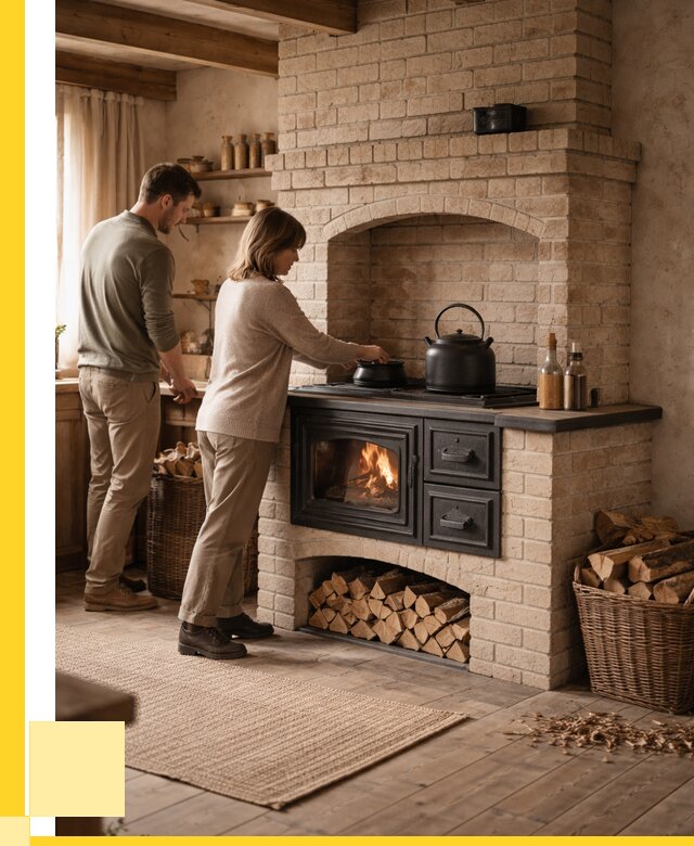 Печи с плитой в Кирове от 45743 р. | ЭриданКро — кирпичная печь