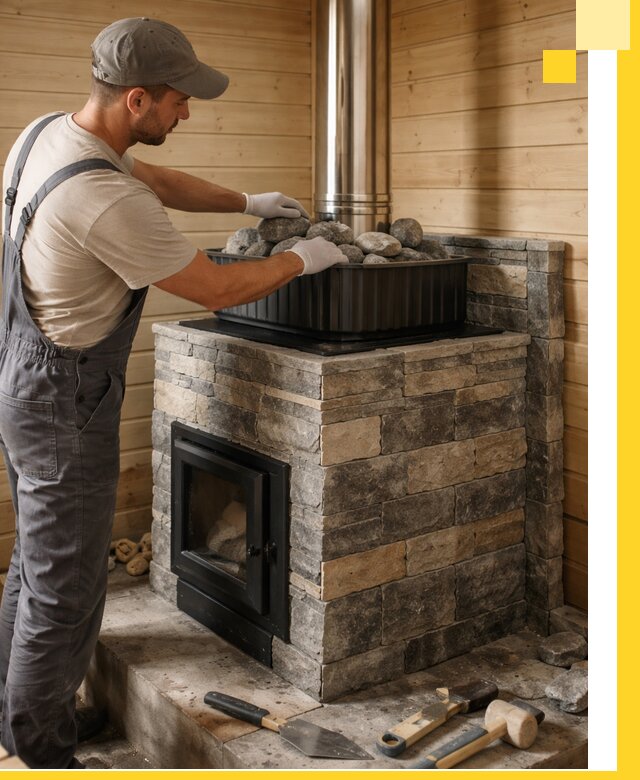 Печи для парной в Кирове, производство, монтаж и обслуживание