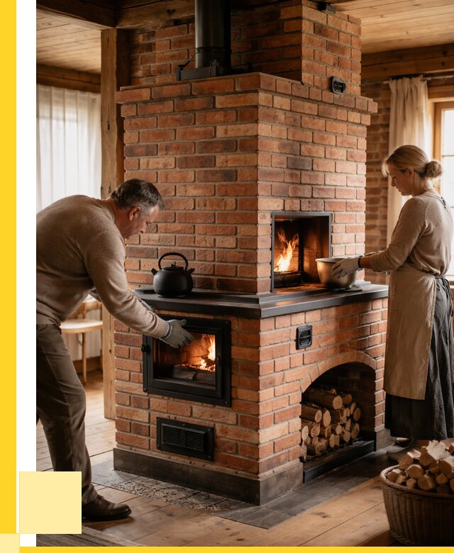 Печи для загородного дома под ключ в Кирове от 81320 р. | ЭриданКро