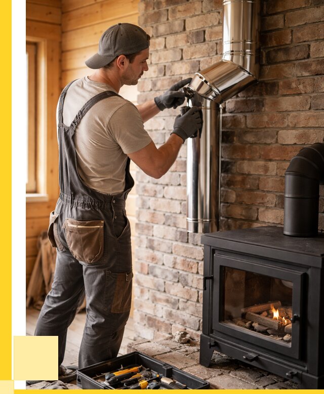 Монтаж дымоходов для печей в Кирове от 7624 р. | ЭриданКро