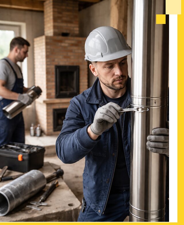 Профессиональный монтаж дымоходов для печей в Кирове