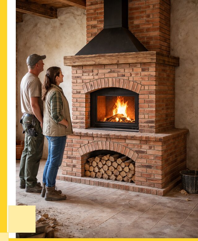 Печи камины из кирпича в Кирове от 121980 р. | ЭриданКро