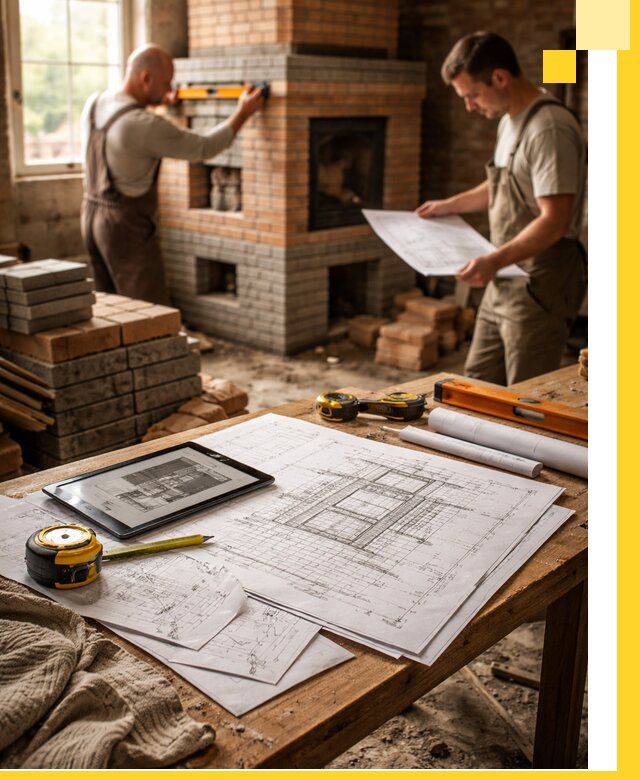 Проекты печей и каминов с индивидуальным дизайном в Кирове