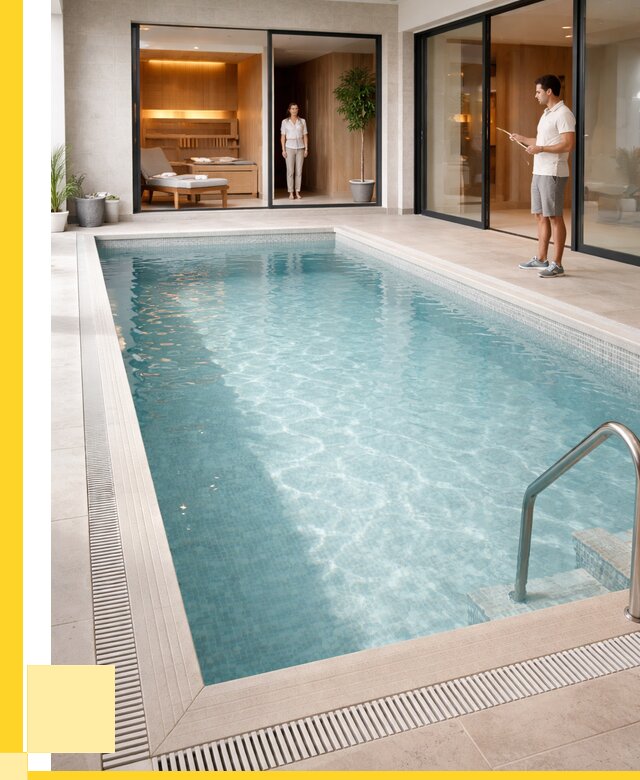 Отделка бассейна пленкой ПВХ в Кирове от 3558 р. - ЭриданКро