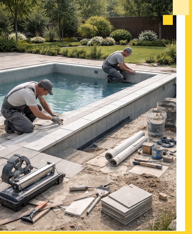 Строительство открытых бассейнов под ключ в Кирове профессионально