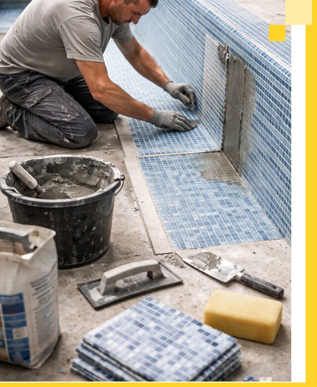 Укладка и ремонт мозаики для бассейнов под ключ в Кирове