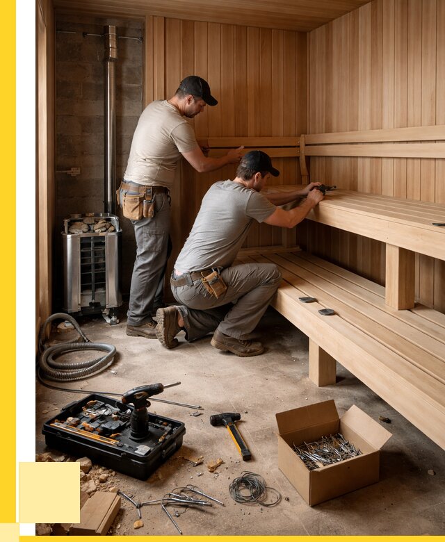 Монтаж саун под ключ в Кирове от 121980 р. | ЭриданКро