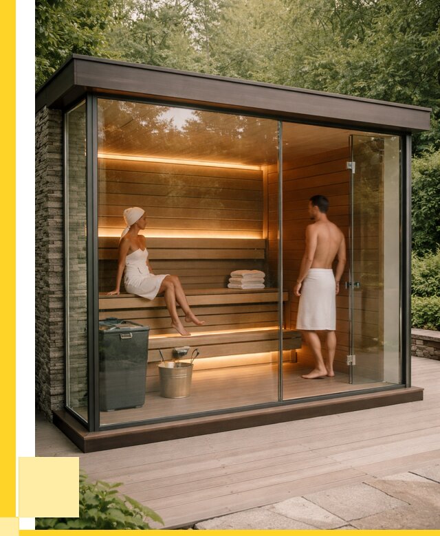 Сауна стеклянная и двери для сауны в Кирове от 254125 р. | ЭриданКро