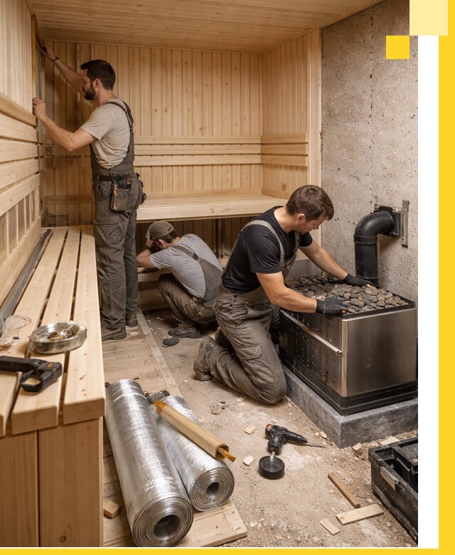 Индивидуальные сауны на заказ в Кирове под ключ, проект и монтаж