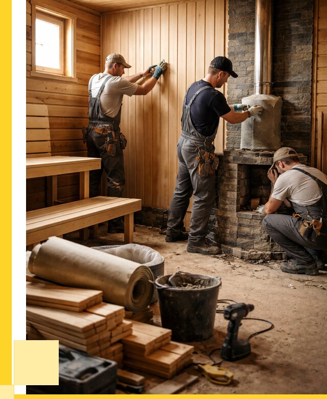 Ремонт бань под ключ в Кирове от 45743 р. | ЭриданКро