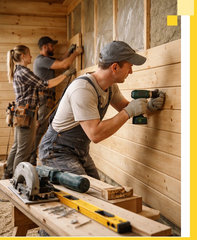 Обшивка бань под ключ в Кирове: отделка стен и потолков