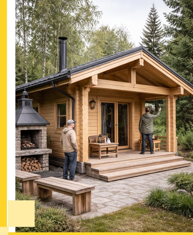 Деревянные бани под ключ в Кирове от 457425 р. | ЭриданКро