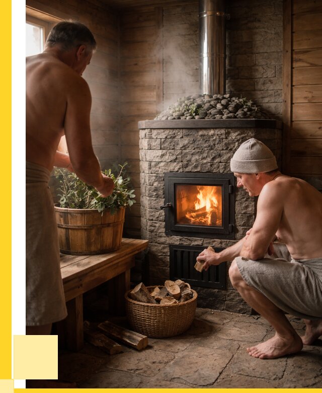 Банные печи под ключ в Кирове от 45743 р. | ЭриданКро кирпичная