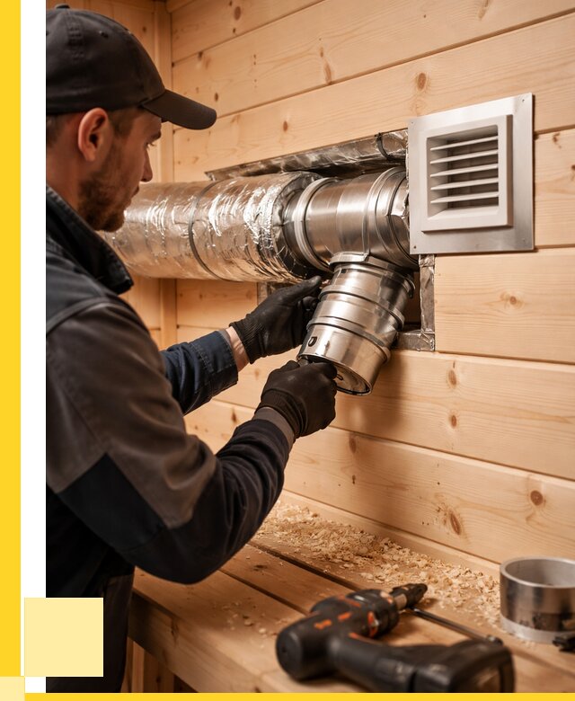 Монтаж вентиляции бани в Кирове от 12198 р. | ЭриданКро