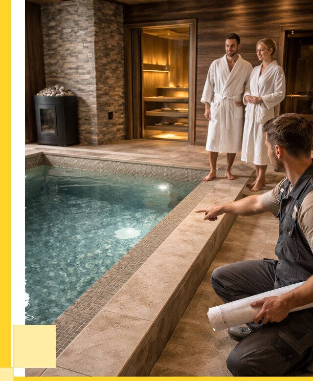 Проект бани с бассейном под ключ в Кирове от 66073 р. | ЭриданКро