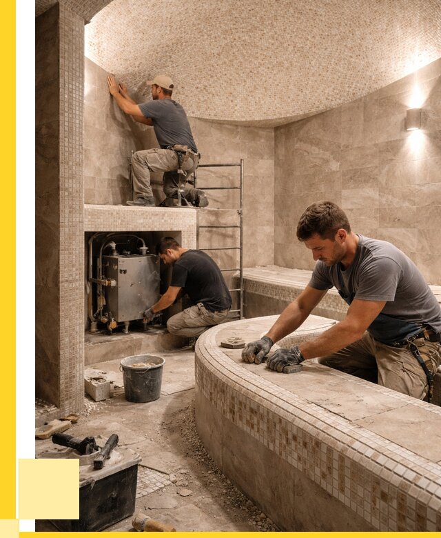 Монтаж хамамов под ключ в Кирове от 254125 р. ЭриданКро