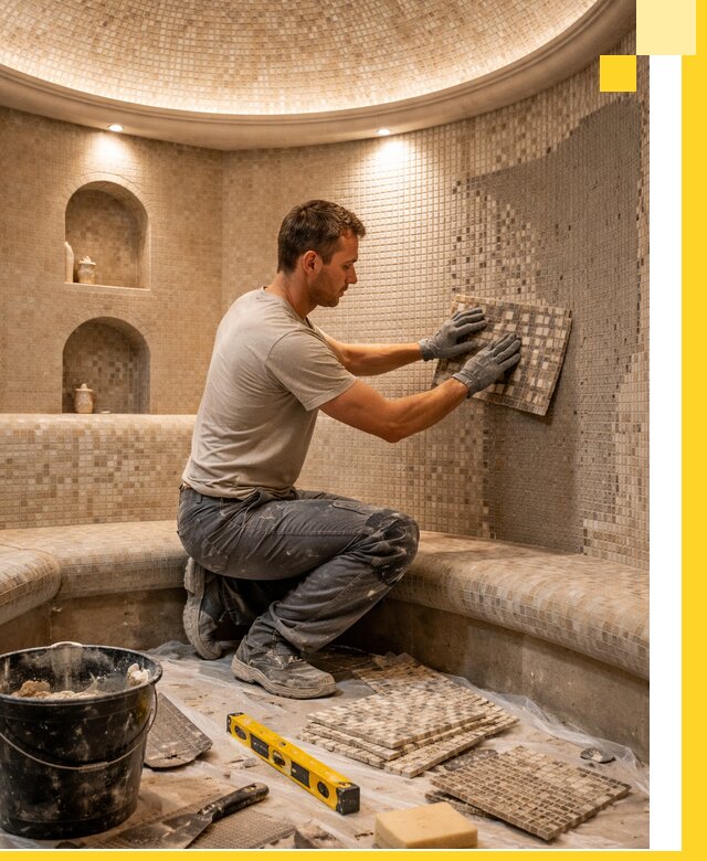 Устройство и монтаж домашнего хамама под ключ в Кирове