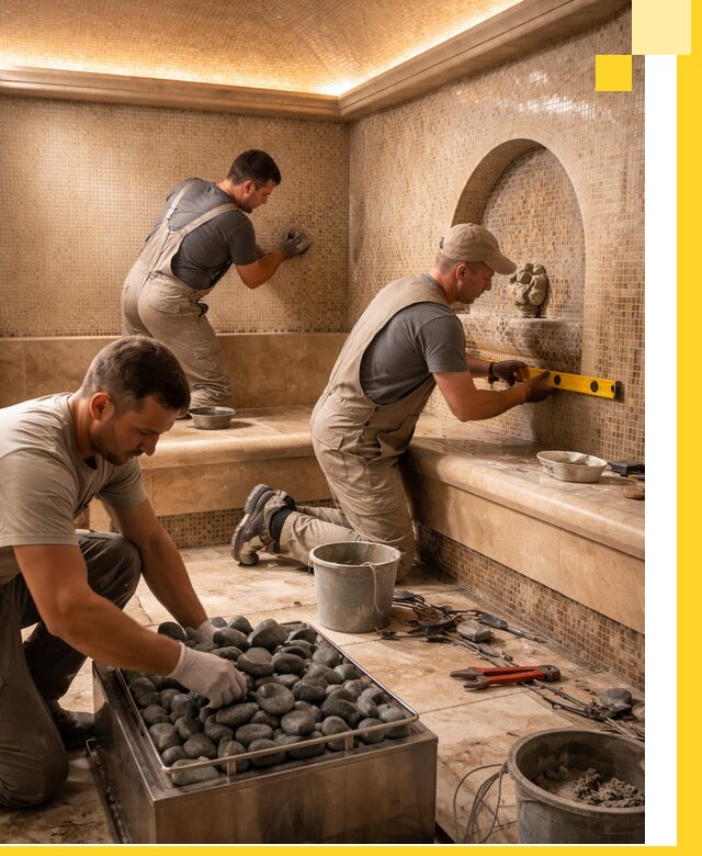 Проектирование и строительство хамама и сауны в Кирове