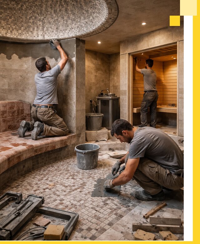 Проект и строительство хамама бани и сауны под ключ в Кирове