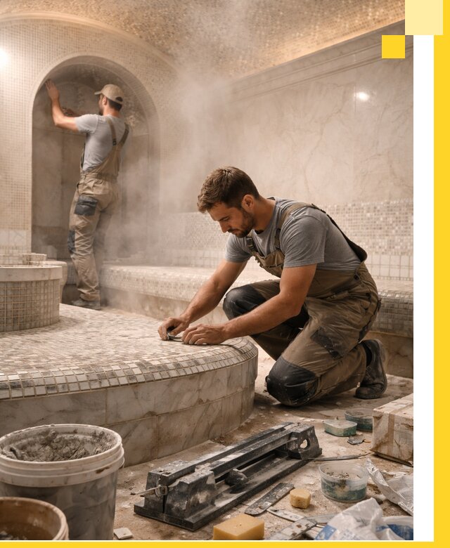 Профессиональный дизайн хамама и SPA под ключ в Кирове