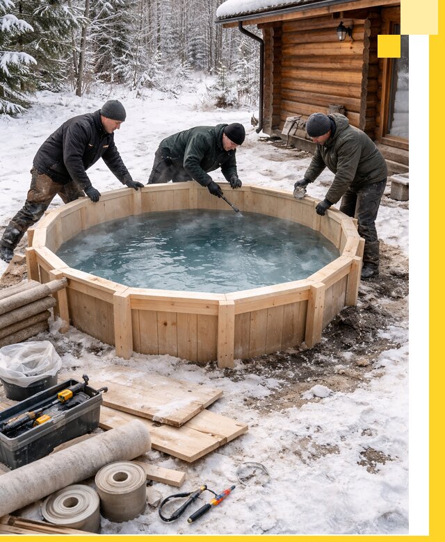 Изготовление и установка ледяных купелей под ключ в Кирове